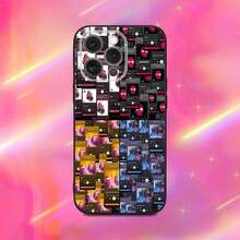 Custodia per telefono compatibile con i modelli 16, 15, 14, 13, 12, 11, Pro, Max, Plus, X, XS, XR, SE, 8, 7, Mini del gruppo di rapper PNL, in morbido silicone nero, compatibile con i modelli 17, 17 Pro e 17 Pro Max