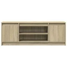 vidaXL TV-Schrank Mit LED-Beleuchtung Sonoma-Eiche 139,5x34x50 Cm