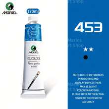 Marie's Oil Paints Premium 170ml (5.95-Oz) Tube, Titanium White, Professional All Colors, Oil Drawing Pigments For Canvas Painting, Artist Quality, Good Coverage, Excellent Tinting Strength, Ideal For Artist Beginner Adult Classroom Student - one-size - View 24