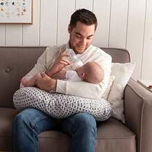 Boppy - Funda de almohada de lactancia, Spice Woodland, mezcla de algodón, se adapta al soporte original para lactancia, alimentación con biberón y unión, solo funda, se vende por separado(Geo Circles) - Tipo 3 - Ver 4