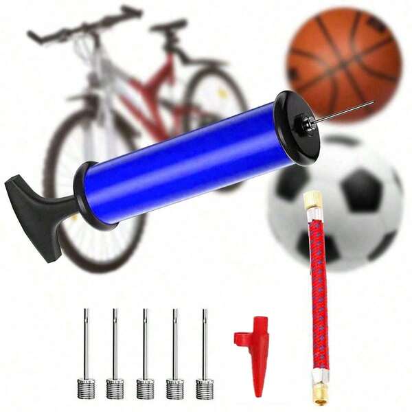 1 Set Portable Mini Inflatable Pump, Suitable For Bicycle, Football, Basketball, Yoga Ball, Swimming Ring And Other Inflatable Products