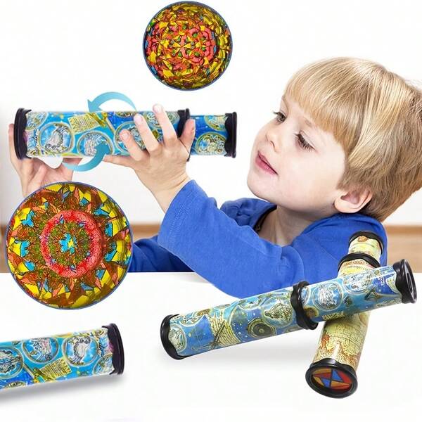 1 Peça Caleidoscópio Mágico Caleidoscópio do Velho Mundo, Brinquedo Clássico Esticável e Longo, Brinquedo de Caleidoscópio Clássico para Presentes de Meninos e Meninas, Brinquedos Criativos Clássicos, Presentes Adequados para o Natal e Páscoa das Crianças