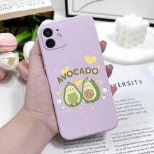 Avocado Phone Case 12 11 X XR XS 8 SE2 Plus Pro Silicone Cover