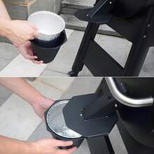 升级版带盖烟熏滴油桶 - 防漏且易于清洁，通用适用于 Traeger、Pit Boss 和 Pellet Grill（油脂罐）