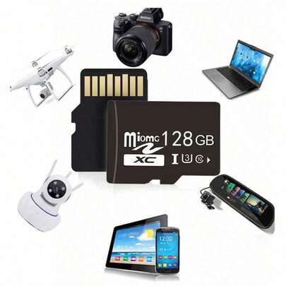 1pc Mini SD Memory Card 256GB 128GB 64GB 32GB 16GB 8GB 4GB High Speed Flash SD Card ,Monitoring And Mobile Phone, Camera, DVRS And So On