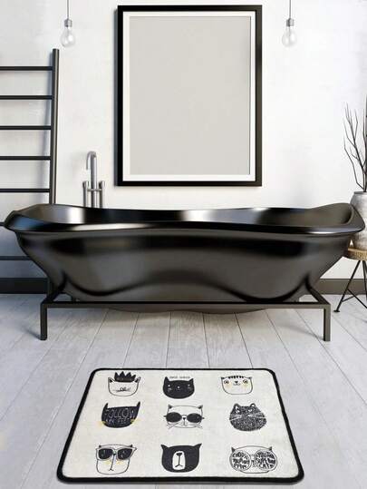 60x100 Cm Oval Non Slip Bathroom Mat Soft, Absorbent Durable Made In Turkey view 3