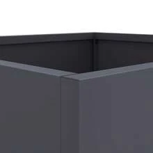 vidaXL Pflanzkübel Anthrazit 49x47x46 Cm Stahl - Grey - View 9
