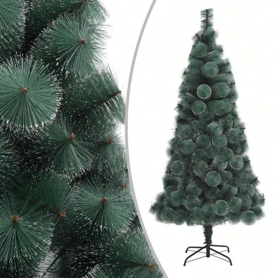 Artificial Christmas Tree With Stand Green 240 Cm PET - 綠色 - 查看 1