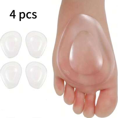 Triangular Shoe Insoles, Suitable For - Waterproof Forefoot Pads, Teardrop Design, Snug Fit