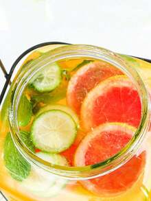 1pc 4000ml Transparent Glass Beverage Dispenser With Faucet, Cocktail Drink Dispenser, Homemade Drink, Juice, Beer, Soda Dispenser (Excluding The Base Shown In The Image) - Clear - View 5