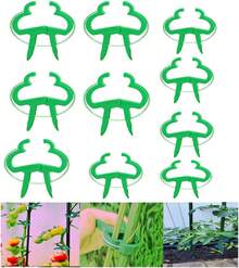 2025 New Plant Clips Climbing Plants Grape And Tomato Vine, Vegetables Plants, Garden Clips To Grow Upright Makes Plants Healthier Vine Clips Supporting Stems Of Flower(5Large +5 Small) - 1 - 查看 8