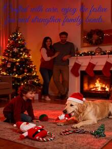 6-Piece Christmas Squeaky Plush Dog Toys, Interactive Leash Toy Durable Puppy Plush Chew Toy Dog Squeaker Soft Pet Toy Christmas Pet Gift, Suitable For Small, Medium, And Large Pets (Christmas Bundle)Festive Gift Option: The Chew Toys Enjoy Various Festive Designs And Reliable Material, - Multicolor - View 7