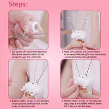 Multi-Purpose New High-End Women's Electric Threading Hair Removal Device, USB Charging, LED Light, Multi-Functional Beauty Hair Removal Device, Threading Hair Removal Trimmer, Party Gift, Halloween And Christmas Holiday Gift, Birthday Gift - Multicolor - View 8