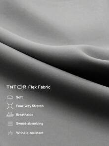 TNTOR 加大码女式高腰提拉健身裤，高弹力速干紧身打底裤，蜜桃臀中腰瑜伽黑色裤子，高腰设计收腹，适合锻炼、骑行、健身爱好者 - 淺灰色 - 查看 5