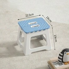 1pc Thick Plastic Folding Stool, Portable Mini Outdoor Adult Chair, Bench, Compact Fishing Chair, Outdoor, Convenient, Space-Saving - Multicolor - View 5