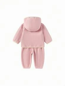 Balabala BalaOne 少女两件套服装，男孩和女孩 2025 秋冬，防静电舒适套装