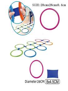 5 pièces/10 pièces/15 pièces/20 pièces Anneaux et cerceaux de marelle pour enfants, jouets d'éducation précoce. Résistants et durables, sans déformation. Jeux sportifs intérieurs/extérieurs, activités interactives parent-enfant pour améliorer l'équilibre corporel et les compétences de coordination motrice des enfants. Aides pédagogiques pour l'éducation physique (couleurs aléatoires) - Multicolore - Voir 12