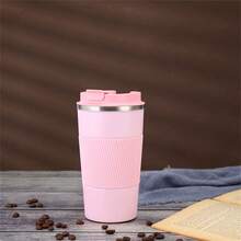 304 Stainless Steel Coffee Cup, Vacuum Insulated Office Cup, Outdoor Vehicle Gift Thermal Cup, Travel - Black - View 5
