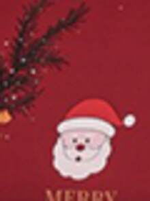 1 件圣诞涤纶沙发套，客厅弹力沙发套，防宠物可拆卸沙发保护套，家居装饰