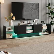 Comanlai Television Stands & Entertainment Centers - nero - Visualizzare 1