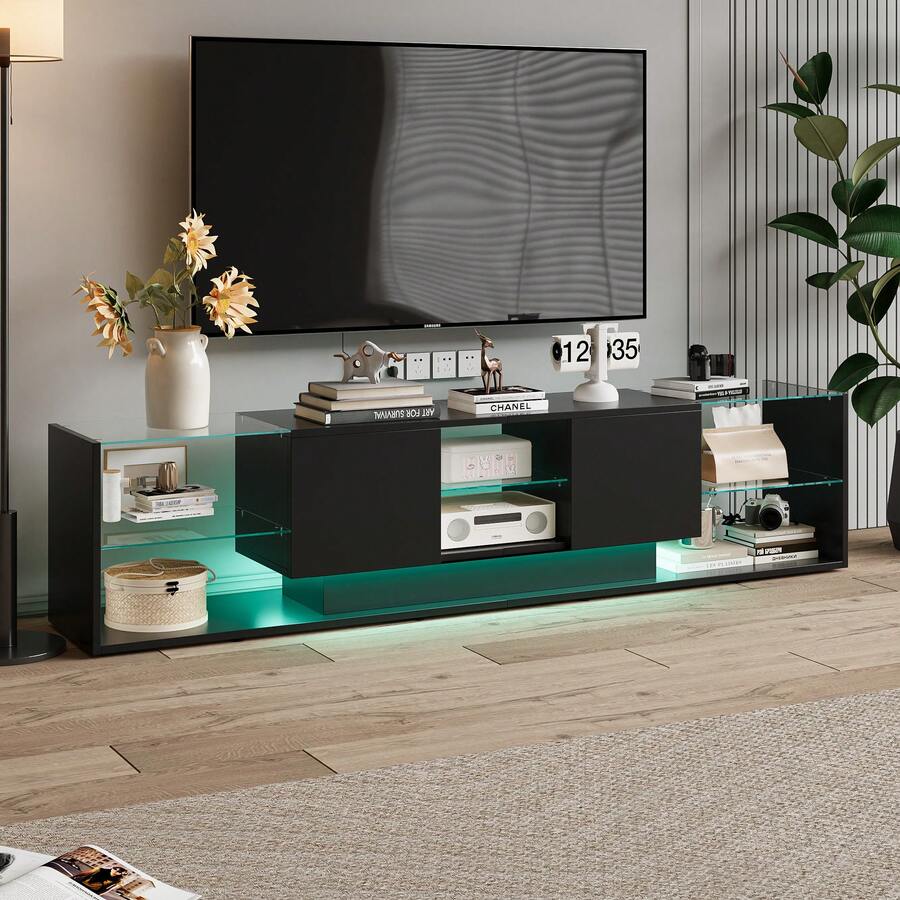 Comanlai Television Stands & Entertainment Centers - nero - Visualizzare 1