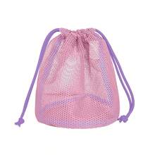 多巴胺印花抽绳化妆包，便携式网状储物袋，沥水洗漱包，多功能旅行洗漱网袋，度假旅行必备品，暑假返校学校用品包，女士旅行包，旅行化妆包 - 彩色 - 查看 6