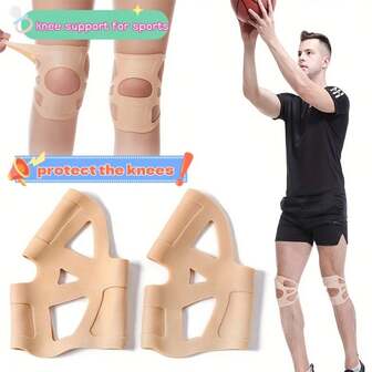 1 Pair Silicone Knee Pads, High Elasticity, Washable, Ergonomic Design, Suitable For Sports, Basketball, Running, Jumping Rope, Squats, Knee Injury Recovery, Unisex