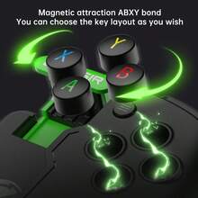 GAMESIR X4a For Xbox 遊戲手柄，微軟授權手機遊戲手柄，分離式手柄，可搭配散熱器使用，小巧便攜，線性/快速雙模式霍爾扳機，定制霍爾搖桿，ABXY鍵位可換，支援安卓、Windows - 黑色 - 查看 6