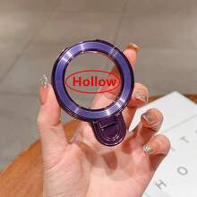 闪亮亮片指环支架，带镜子，适用于所有智能手机 - 闪亮手机握把和支架，时尚闪亮指环支架，通用手机配件 - 彩色 - 查看 35