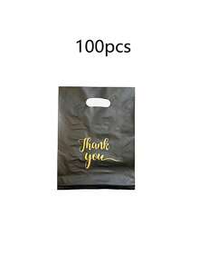 30 piezas Bolsas de regalo negras reutilizables, bolsas de compras, bolsas de papel planas, bolsas de transporte de plástico, ideales para regalos, fiestas festivas, tiendas y boutiques - Bolsas de regalo populares para negocios minoristas y de comestibles