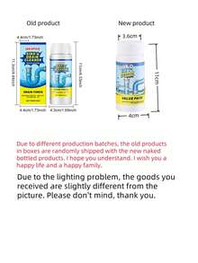 1pc/2pcs Pipe Cleaning, Deodorizing, Descaling, Pipe Unclogging Agent For Sink And Drain Pipes, Kitchen And Toilet Pipes, Quick Unclogging And Cleaning. Powerful Pipe And Drain Unclogging Agent, Effectively Removing Blockages. Liquid Cleaner For Clogged Pipes And Drains In Sinks Or Shower Basins. Liquid Pipe Cleaner For All Types Of Pipes