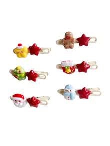 6/12 Stück süße Weihnachts-Wellenclips, süße Mädchen Haarschmuck, Weihnachtsmann Pony Haarspangen für Studenten, niedliche Weihnachtsmann Stern Wellenclips, Weihnachtsgeschenk Haarclips, Haardekoration, Geschenk für Freundinnen, Geschenke, Reisen, Geschenke für Frauen, Haarsachen, Strumpfstopfer, Strumpfstopfer, Strumpfstopfer für Frauen, Strumpfstopfer für Frauen, Weihnachtsgeschenke, Geschenke, Weihnachtsstrumpfstopfer, Geschenke für Frauen, Geschenk, Weihnachtsgeschenk, Strumpfstopfer für Erwachsene, Strumpfstopfer für Erwachsene, Haarsachen, Damenaccessoires, Strumpfstopfer, Volljährigkeits-Haarschmuck, Weihnachts-Haarschmuck, Geschenkideen für Frauen, Beauty-Strumpfstopfer, Weihnachtsgeschenke für Frauen