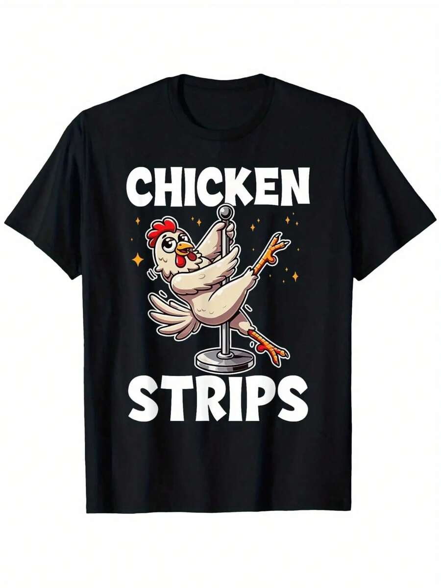 Camiseta Casual de Manga Corta para Hombre - Impresión de Tiburón y Gato de Dibujos Animados, Tela Transpirable, Ropa de Calle Cómoda para el Verano, Cuello Redondo, Ajuste Regular, Camiseta de Uso Diario| Camiseta gráfica divertida| Ajuste cómodo - Especificación - Ver 1