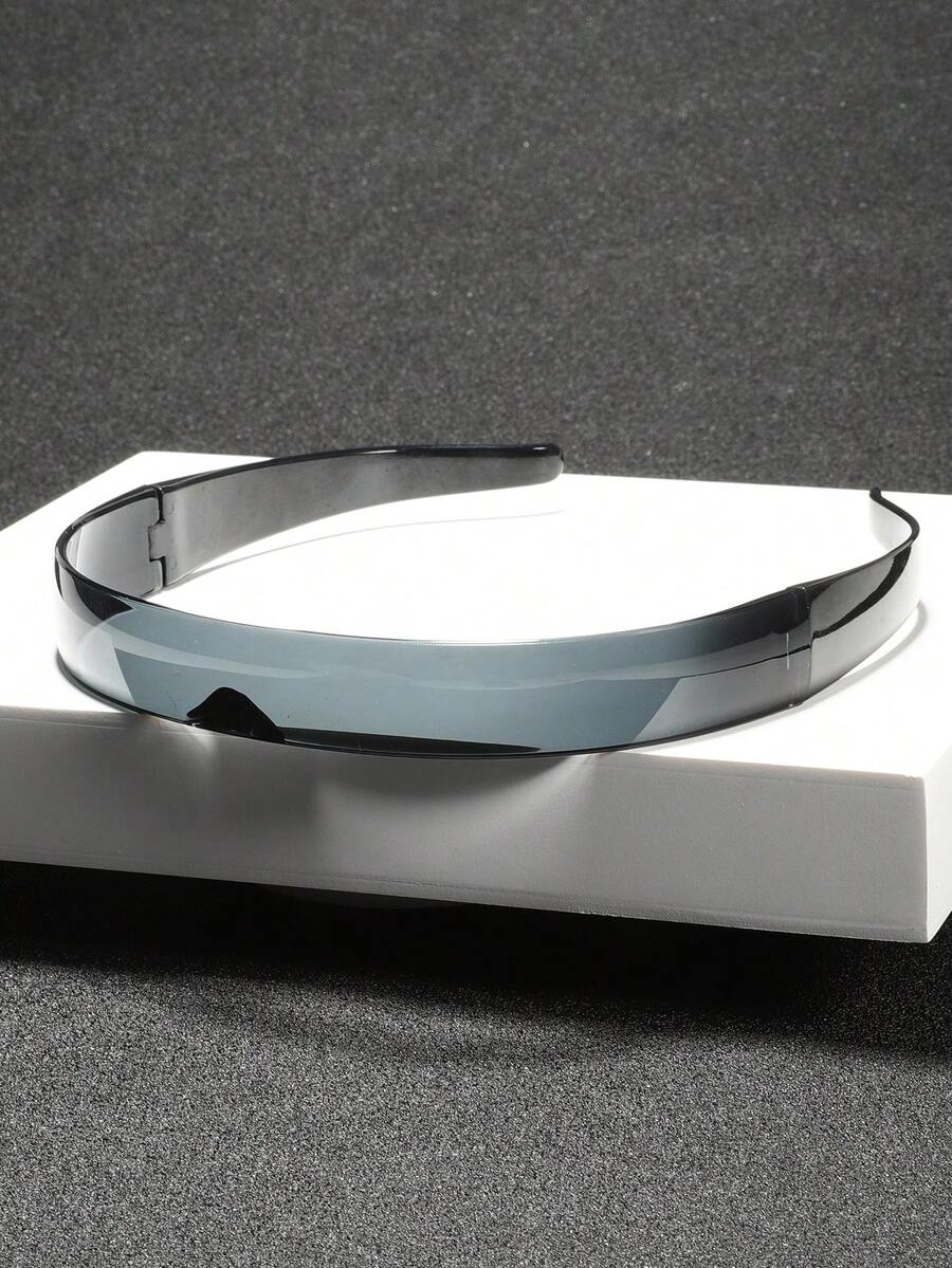 1pc Men One-Piece Mirrored Reflective Multicolor Personalized Street Style Technological Punk Fashion Glasses For Women Outdoor Casual Activities, Tropical Beach Vacay Outfits, Party, Exercise, Sport Accessories - Nhiều màu - Xem 1