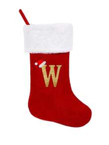 Monogram Christmas Stockings,2026 Christmas Stockings Xmas English Letters Hanging Stockings Christmas Socks Double Sided Fireplace Hanging Stockings For Christmas Party Decoration New Year Party Gift Favors Supplies,Personalized Initial Christmas Stocking, Family Holiday Xmas Party Decor Home Decor Christmas Decorations Room Decor Winter