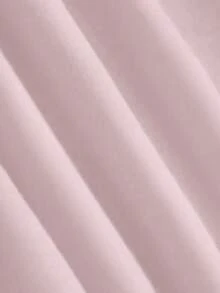 Maternity Dress, Solid Color, Long Sleeve, Casual & Elegant - Pink - View 3