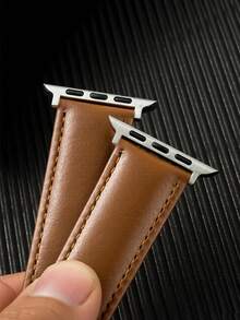 1 curea de ceas din piele pentru bărbați, stil business, compatibilă cu 49mm, 46mm, 45mm, 44mm, 42mm, 41mm, 40mm, 38mm, curea de ceas de lux compatibilă cu Series Ultra 11 SE3 10 9 8 7 6 5 4 3 2 1, accesorii profesionale elegante pentru curea de ceas compatibilă cu