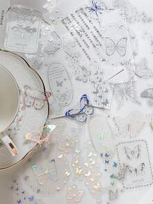 30 piezas de pegatinas vintage con estética, pegatinas artesanales creativas para manualidades, decoración DIY para diarios, regalos, álbumes de recortes personalizados, útiles escolares