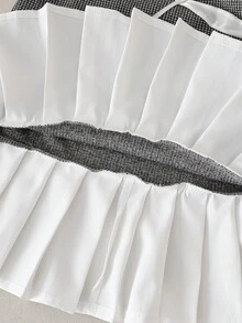 Young Girl' Fashionable Cute Floral Dress + Adorable Hat Set - Grey - View 6