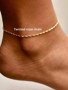 Twisted Anklet Simple Sparkling Anklet Layered Anklet Gold Anklets For Women Beach Anklet Anklet Boho Anklet Foot Jewelry Moth