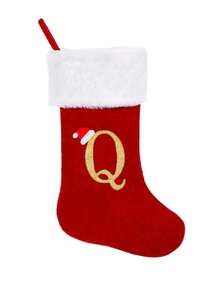 Monogram Christmas Stockings,2026 Christmas Stockings Xmas English Letters Hanging Stockings Christmas Socks Double Sided Fireplace Hanging Stockings For Christmas Party Decoration New Year Party Gift Favors Supplies,Personalized Initial Christmas Stocking, Family Holiday Xmas Party Decor Home Decor Christmas Decorations Room Decor Winter