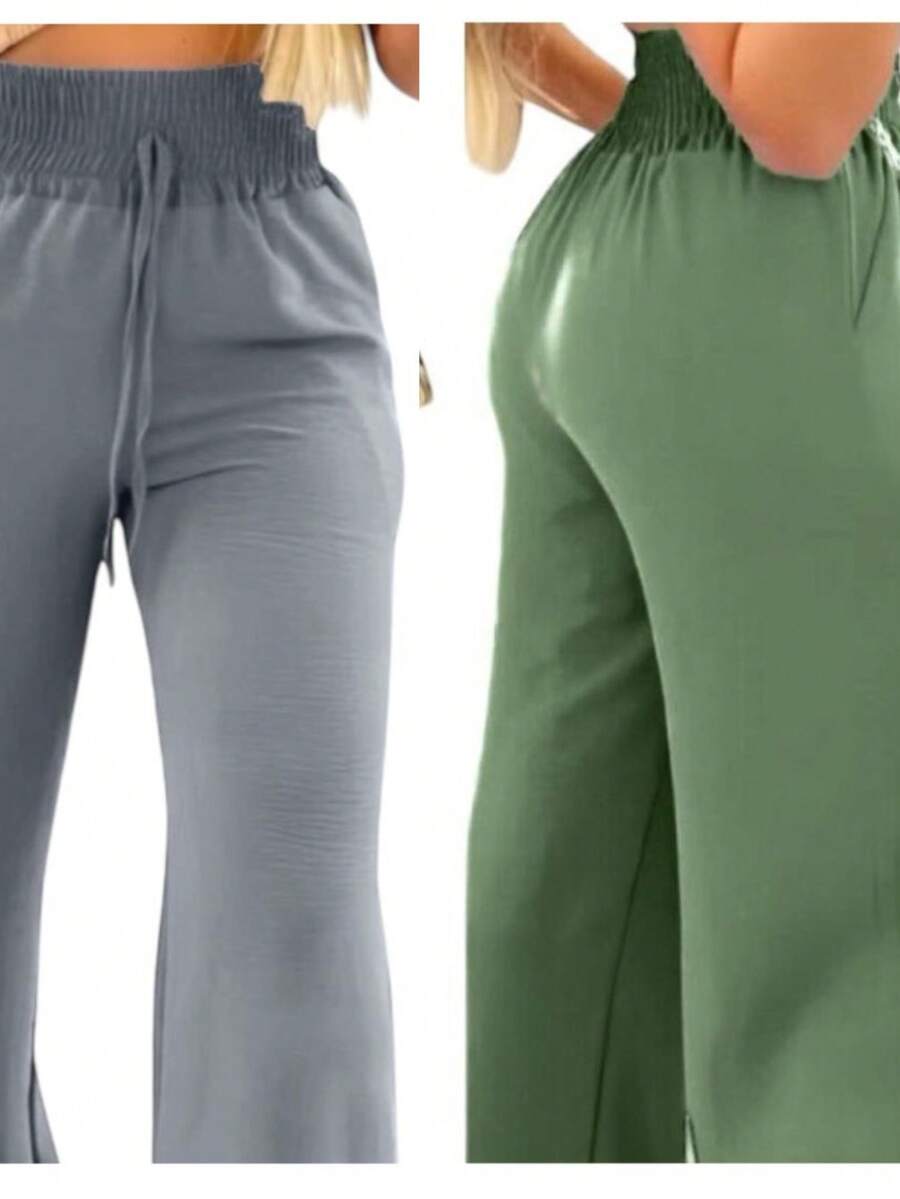 Simple Polyester Daily Pocket - Wine + Military Green - View 1