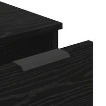 vidaXL Sideboard 3 Stück Schwarz Eichen-Optik 60 x 30 x 70 cm