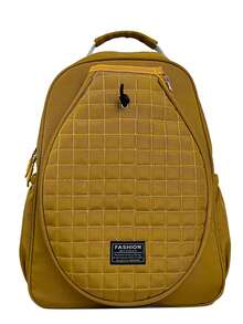 Tennis Bag, Quilted Tennis Sling Crossbody Backpack, Water Resistant Tennis Racket Bags For Women Men, Suitable For Pickleball Tennis Badminton, Large Cream Color Quilted Nylon Sling Bag For Women, Light Beige Big Unisex Crossbody Daypack, Lightweight Everyday White One Shoulder Travel Backpack With Hidden Pockets And Bottle Holder