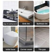 2pcs*50ml Glue +3 Tools, Seam Beautifying Agent, Ceramic Tile, Floor Tile, Kitchen Sink, Sealant, Toilet Toilet Sealant