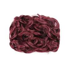 Synthetic LARGE Comb Clip In Curly Hair Extension Chignon Hair Pieces Women Updo Cover Hairpiece Extension Hair Bun