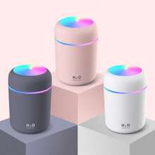 Colorful Cool Mini Humidifier, Essential Oil Diffuser, Aroma Essential USB Personal Desktop Humidifier For Car, Office Room, Bedroom Etc,2 Adjustable Mist Modes (White) - trắng - Xem 12