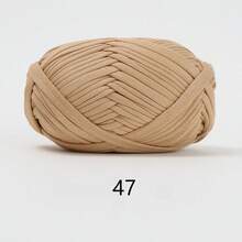 1 pièce 100g Fil de t-shirt, 30m/pièce Fil élastique de tissu pour crochet et tricot DIY, fil épais pour bretelles, pour projets de couverture, tapis et décoration maison faits main au crochet