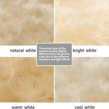 1pc Soft Faux Fur Rug - Brown Fluffy Area Carpet - Machine Washable Plush Chair/Sofa Cover - Suitable For Bedroom, Living Room, Especially Suitable For Winter Home Use, Suede Bottom, Very Suitable For Winter Ladies Home Decor - màu nâu - Xem 6