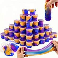Bộ slime mini, slime thiên hà làm quà tặng tiệc tùng, bộ slime thiên hà co giãn và không dính đẹp mắt, bộ slime co giãn dùng làm phần thưởng trong lớp học, quà nhét vào tất Giáng sinh, quà nhét vào túi quà, quà nhét vào giỏ Phục sinh, đồ dùng tiệc tùng, quà sinh nhật - 8 - Xem 1